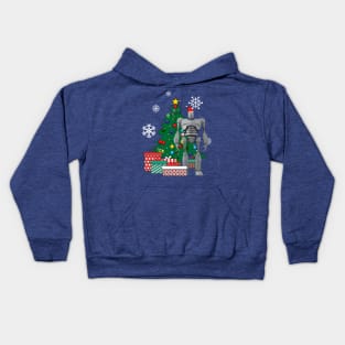 Iron Giant Around The Christmas Tree Kids Hoodie